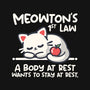 Meowton's First Law-None-Stretched-Canvas-NemiMakeit