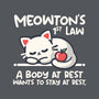 Meowton's First Law-None-Basic Tote-Bag-NemiMakeit