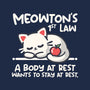 Meowton's First Law-None-Fleece-Blanket-NemiMakeit