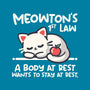 Meowton's First Law-None-Fleece-Blanket-NemiMakeit