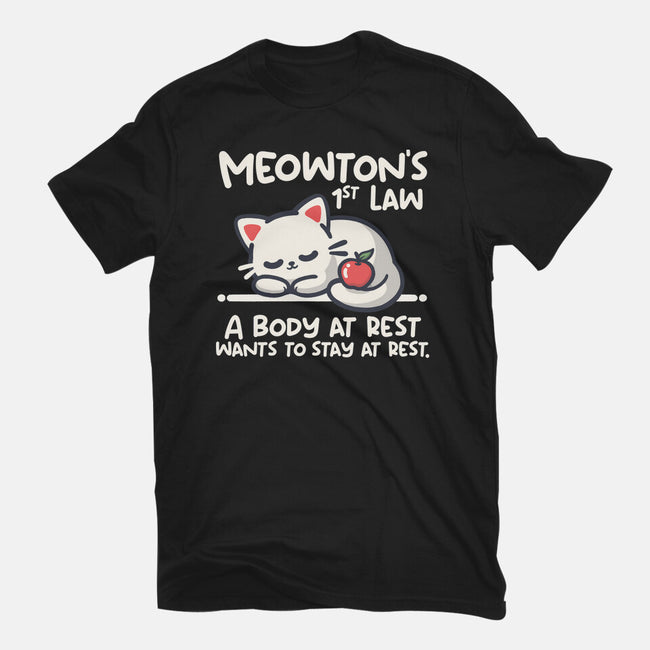 Meowton's First Law-Mens-Premium-Tee-NemiMakeit