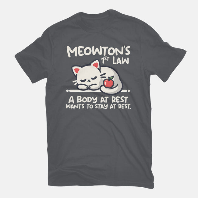 Meowton's First Law-Mens-Premium-Tee-NemiMakeit
