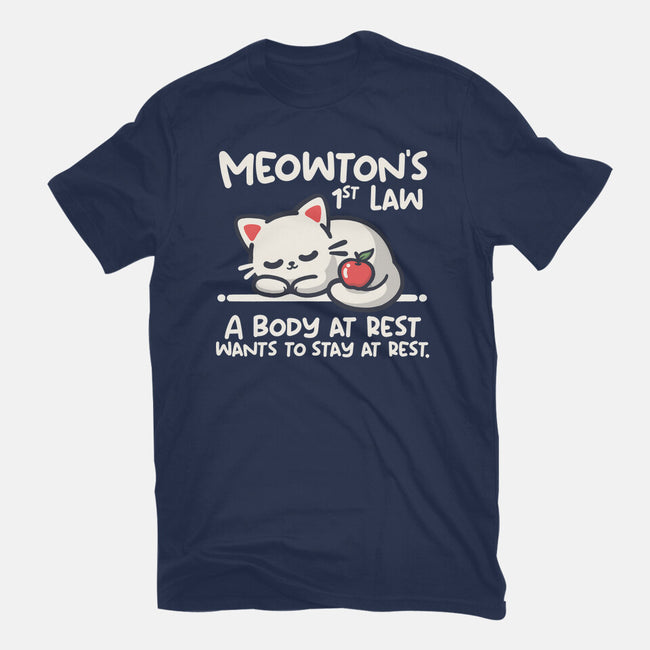 Meowton's First Law-Mens-Heavyweight-Tee-NemiMakeit