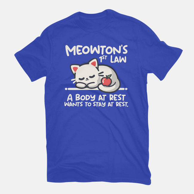 Meowton's First Law-Mens-Premium-Tee-NemiMakeit