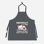 Meowton's First Law-Unisex-Kitchen-Apron-NemiMakeit