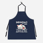 Meowton's First Law-Unisex-Kitchen-Apron-NemiMakeit
