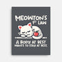 Meowton's First Law-None-Stretched-Canvas-NemiMakeit