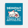 Meowton's First Law-None-Stretched-Canvas-NemiMakeit