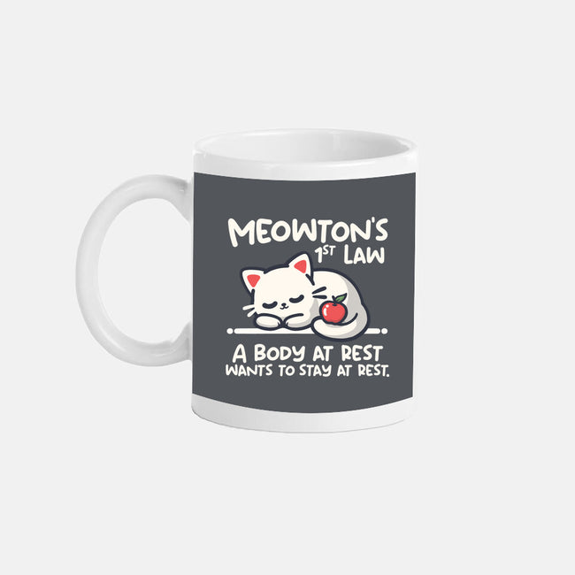 Meowton's First Law-None-Mug-Drinkware-NemiMakeit