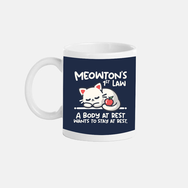Meowton's First Law-None-Mug-Drinkware-NemiMakeit