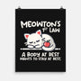 Meowton's First Law-None-Matte-Poster-NemiMakeit