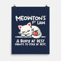 Meowton's First Law-None-Matte-Poster-NemiMakeit