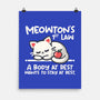 Meowton's First Law-None-Matte-Poster-NemiMakeit