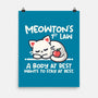 Meowton's First Law-None-Matte-Poster-NemiMakeit