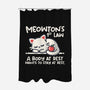 Meowton's First Law-None-Polyester-Shower Curtain-NemiMakeit