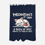 Meowton's First Law-None-Polyester-Shower Curtain-NemiMakeit