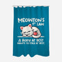 Meowton's First Law-None-Polyester-Shower Curtain-NemiMakeit