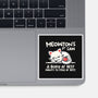 Meowton's First Law-None-Glossy-Sticker-NemiMakeit