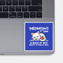 Meowton's First Law-None-Glossy-Sticker-NemiMakeit