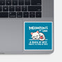 Meowton's First Law-None-Glossy-Sticker-NemiMakeit