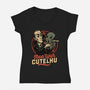 Lovecraft Baby Cthulhu-Womens-V-Neck-Tee-Studio Mootant