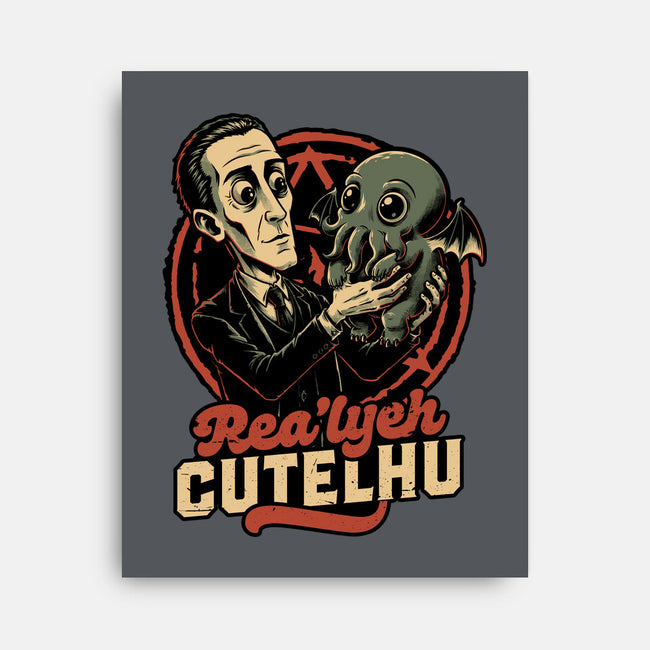 Lovecraft Baby Cthulhu-None-Stretched-Canvas-Studio Mootant