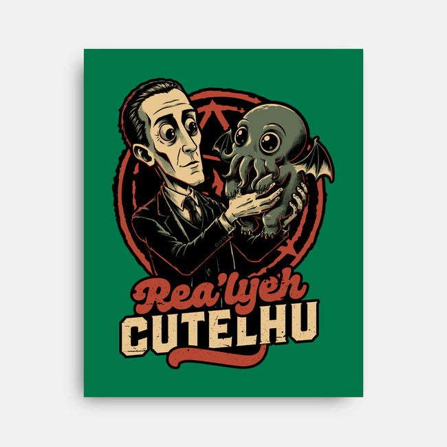 Lovecraft Baby Cthulhu-None-Stretched-Canvas-Studio Mootant