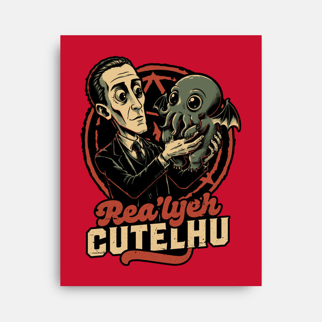Lovecraft Baby Cthulhu-None-Stretched-Canvas-Studio Mootant