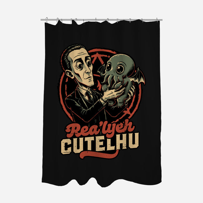 Lovecraft Baby Cthulhu-None-Polyester-Shower Curtain-Studio Mootant