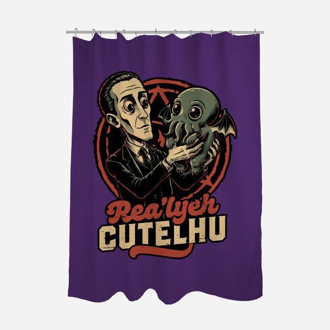 Lovecraft Baby Cthulhu-None-Polyester-Shower Curtain-Studio Mootant