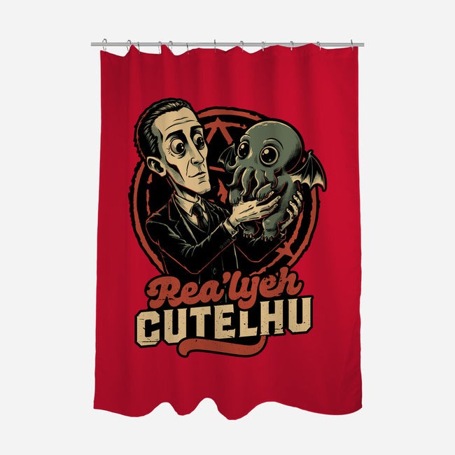 Lovecraft Baby Cthulhu-None-Polyester-Shower Curtain-Studio Mootant