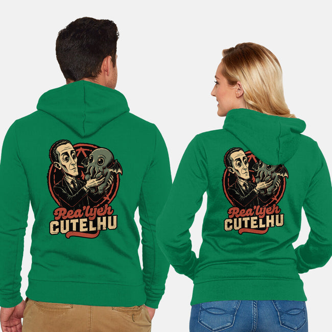Lovecraft Baby Cthulhu-Unisex-Zip-Up-Sweatshirt-Studio Mootant