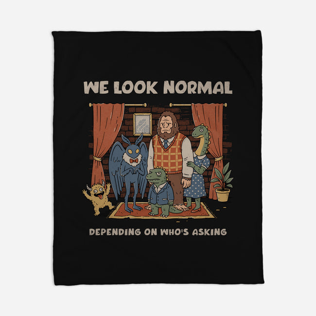 We Look Normal-None-Fleece-Blanket-GODZILLARGE