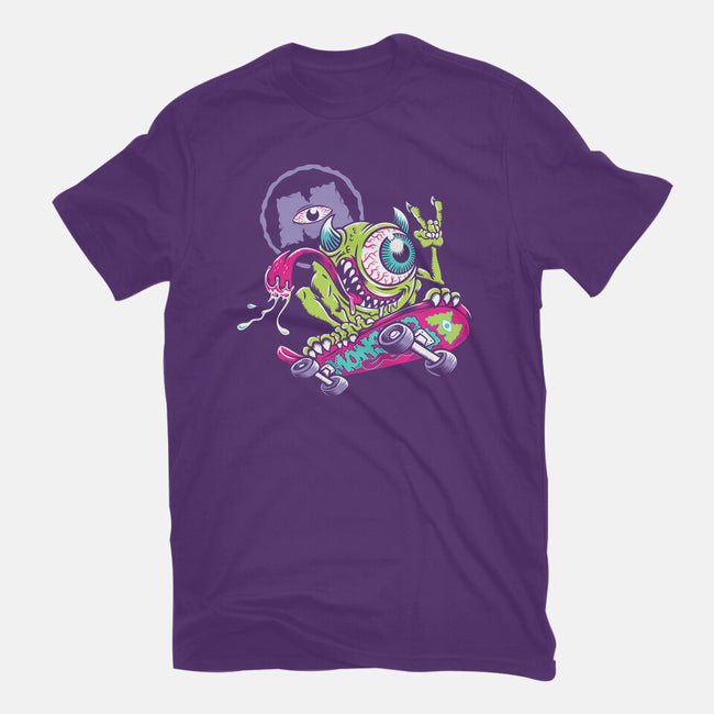 Monster Skate-Mens-Basic-Tee-Nemons