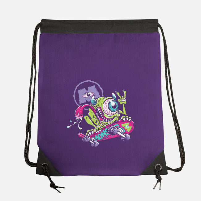 Monster Skate-None-Drawstring-Bag-Nemons