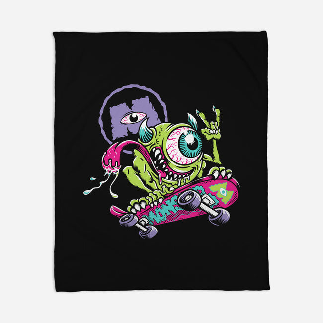 Monster Skate-None-Fleece-Blanket-Nemons