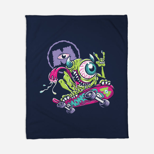 Monster Skate-None-Fleece-Blanket-Nemons