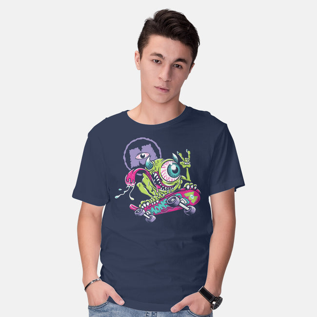Monster Skate-Mens-Basic-Tee-Nemons
