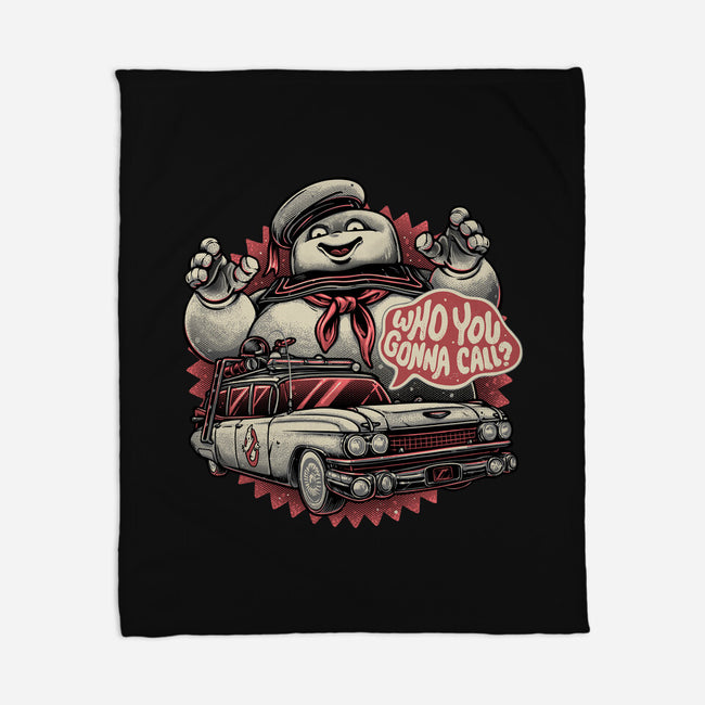 Ghost In The City-None-Fleece-Blanket-glitchygorilla