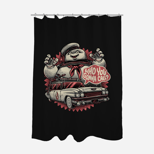 Ghost In The City-None-Polyester-Shower Curtain-glitchygorilla