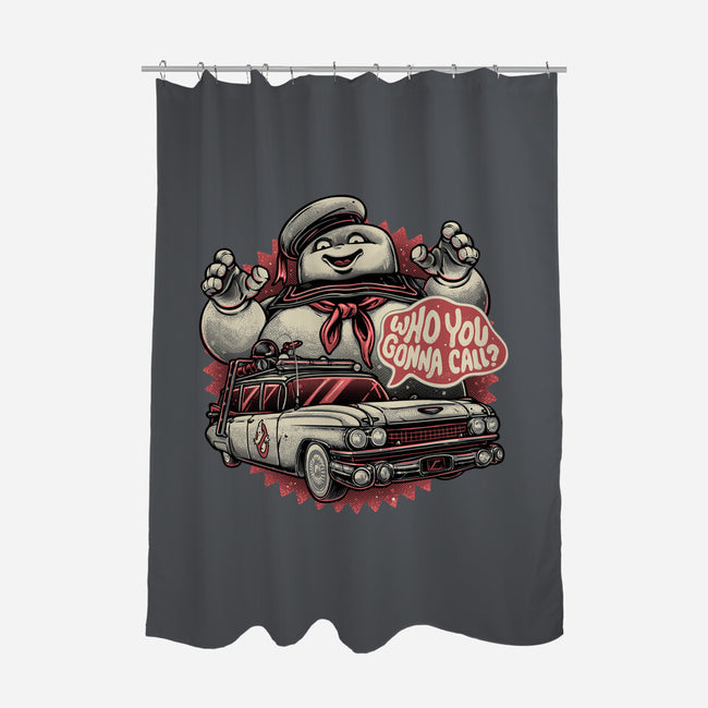 Ghost In The City-None-Polyester-Shower Curtain-glitchygorilla