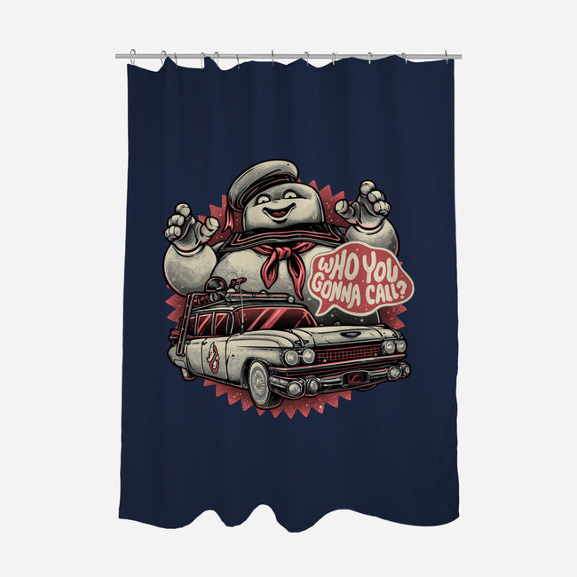 Ghost In The City-None-Polyester-Shower Curtain-glitchygorilla