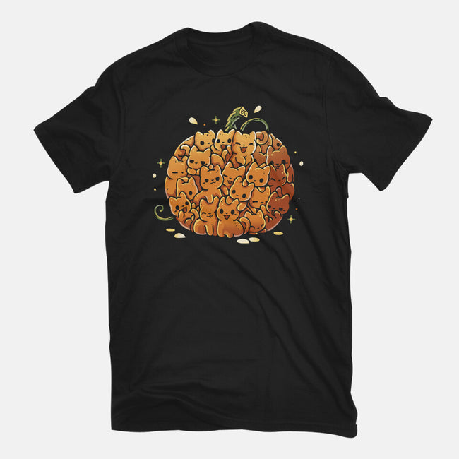 Pumpkin Kittens-Mens-Basic-Tee-Vallina84