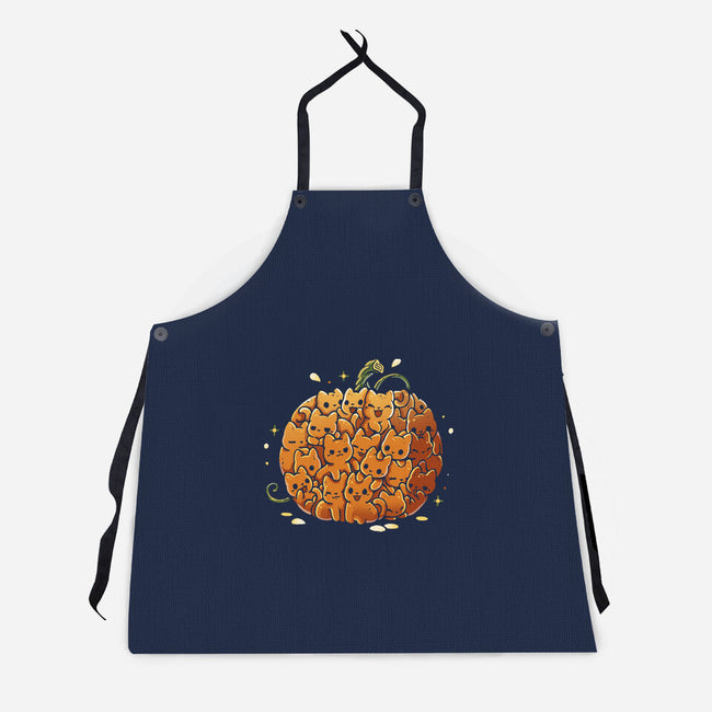 Pumpkin Kittens-Unisex-Kitchen-Apron-Vallina84
