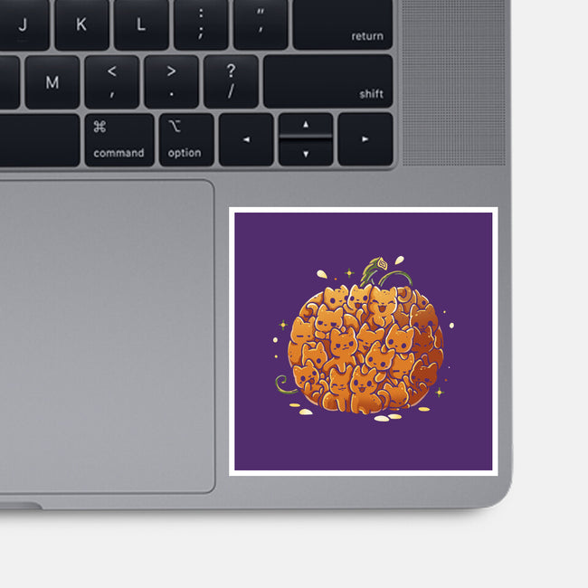 Pumpkin Kittens-None-Glossy-Sticker-Vallina84