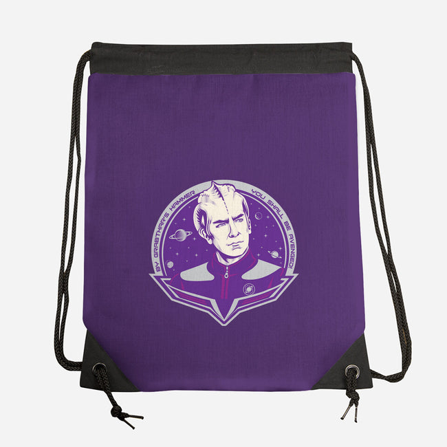 You Shall Be Avenged By Grabthar-None-Drawstring-Bag-CarloJ1956
