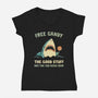 Free Candy-Womens-V-Neck-Tee-kg07