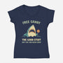 Free Candy-Womens-V-Neck-Tee-kg07