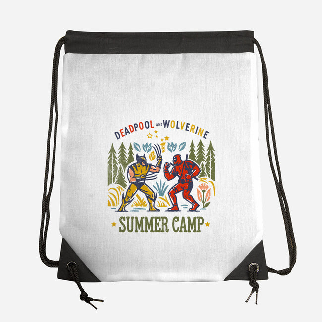 Deadpool Vs Wolverine-None-Drawstring-Bag-kharmazero