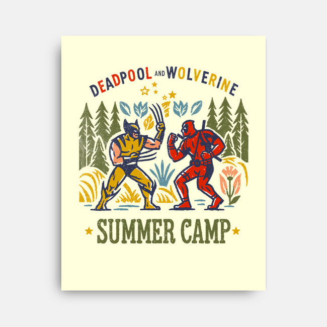 Deadpool Vs Wolverine-None-Stretched-Canvas-kharmazero